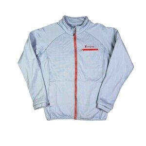 Cotopaxi Fleece Full Zip Stretch Jacket Light Blue Women's L Outdoor